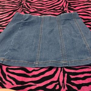 No Boundaries Denim Mini Skirt in Blue